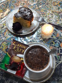 عکسی از دستور کیک شیر داغ