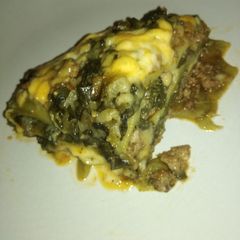 A picture of Spinach lasagne.