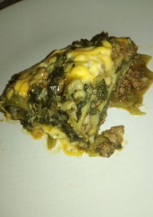 A picture of Spinach lasagne.