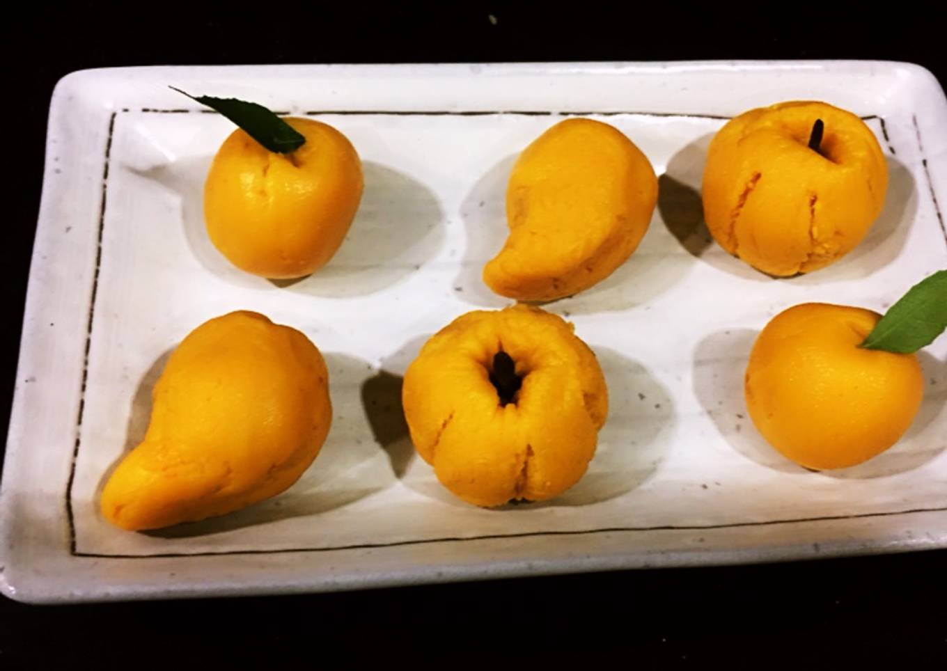 Mango Sondesh(fruit shaped)