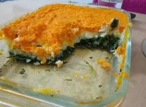Una foto de Budín Tricolor - Soufflé tricolor