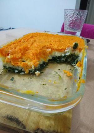 Una foto de Budín Tricolor - Soufflé tricolor