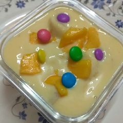 A picture of Fruit custard.