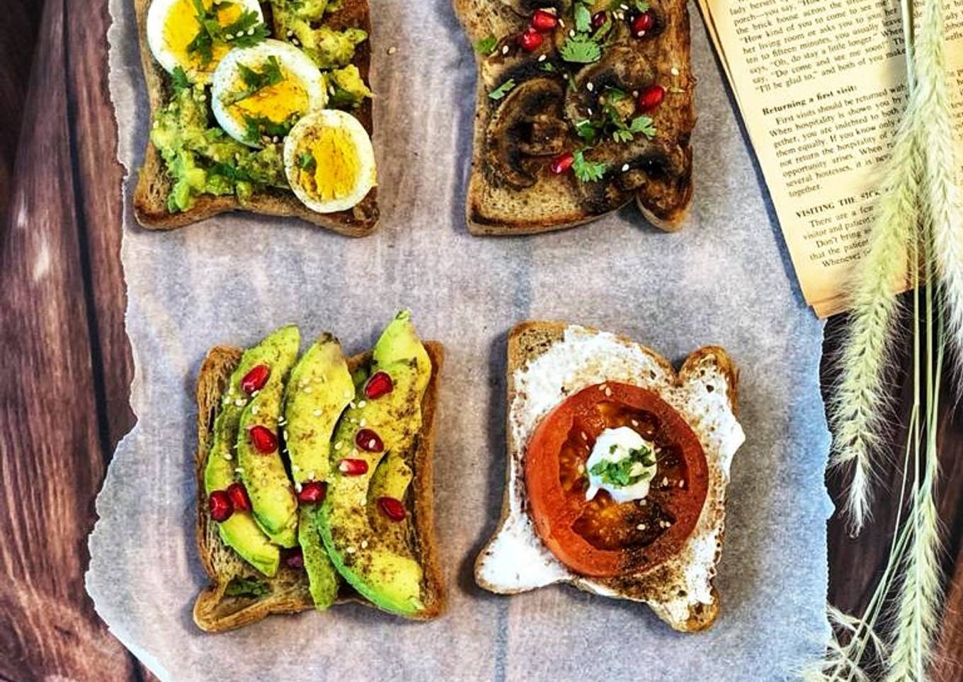 Breakfast Open Sandwiches