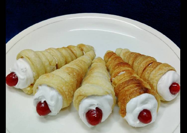 Simple Way to Prepare Homemade Cream Rolls🥰🍒🍦