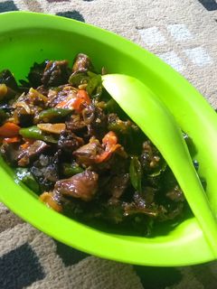 Foto resep Oseng ati ampela cabe hijau