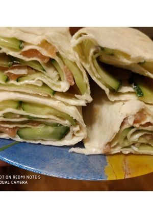 Фото Лаваш с форелью 🌮.