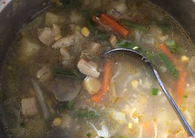 Cara Membuat Sop ayam sayur yang sempurna