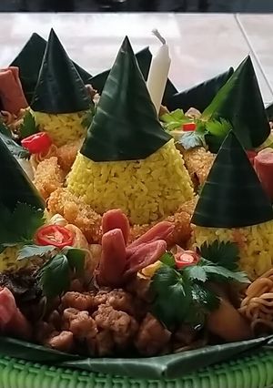 Foto resep Nasi tumpeng lima menara