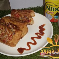 A picture of Fread bread with egg.
