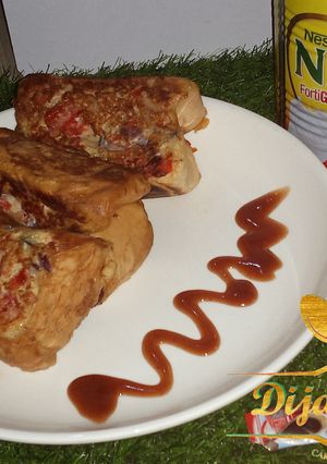 A picture of Fread bread with egg.