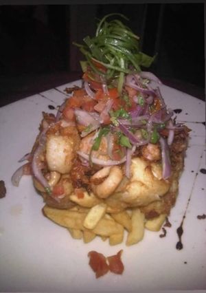 Una foto de Jalea de mariscos