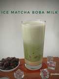Ice Matcha Boba Milk ✅