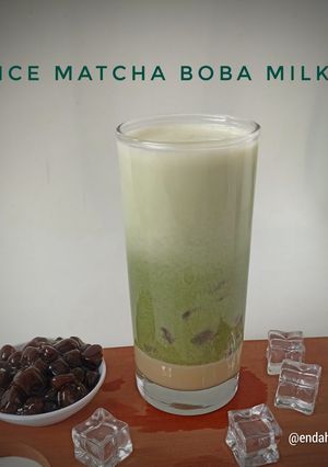 Foto resep Ice Matcha Boba Milk ✅