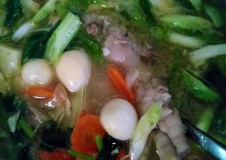 Langkah meracik 🌸Sup ceker telur puyuh🌸, Lezat Sekali