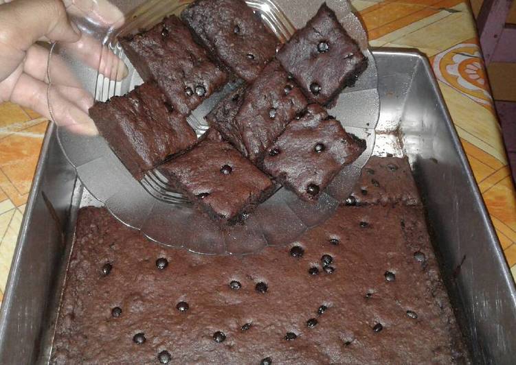 Brownies pisang tanpa telur ekonomis