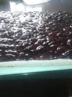 Una foto de Queque de yogurt de cerezas y arándanos