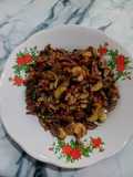 Tumis Jamur Kancing Tempe dan Udang 🍄🫔🍤