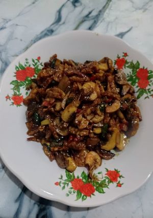 Foto resep Tumis Jamur Kancing Tempe dan Udang 🍄🫔🍤