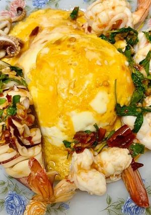 รูปของ ข้าวไข่ข้น ทะเลเดือด🦑🦐🔥🔥