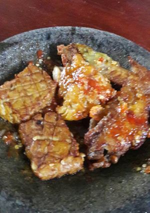 Foto resep Ayam & tempe penyet