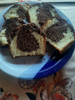 Una foto de Budín marmolado