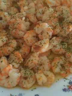 Una foto de Langostinos al ajillo en Thermomix