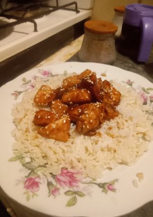 Una foto de Pollo agridulce