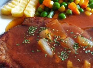 Foto resep Tenderloin Steak with Black Pepper Sauce