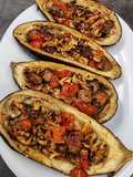 °Aubergines farcies aux chipolatas°