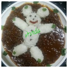 A picture of Dal makhani chawal.