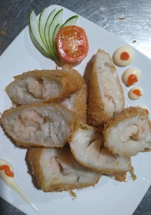 Foto resep Keladi goreng isi udang