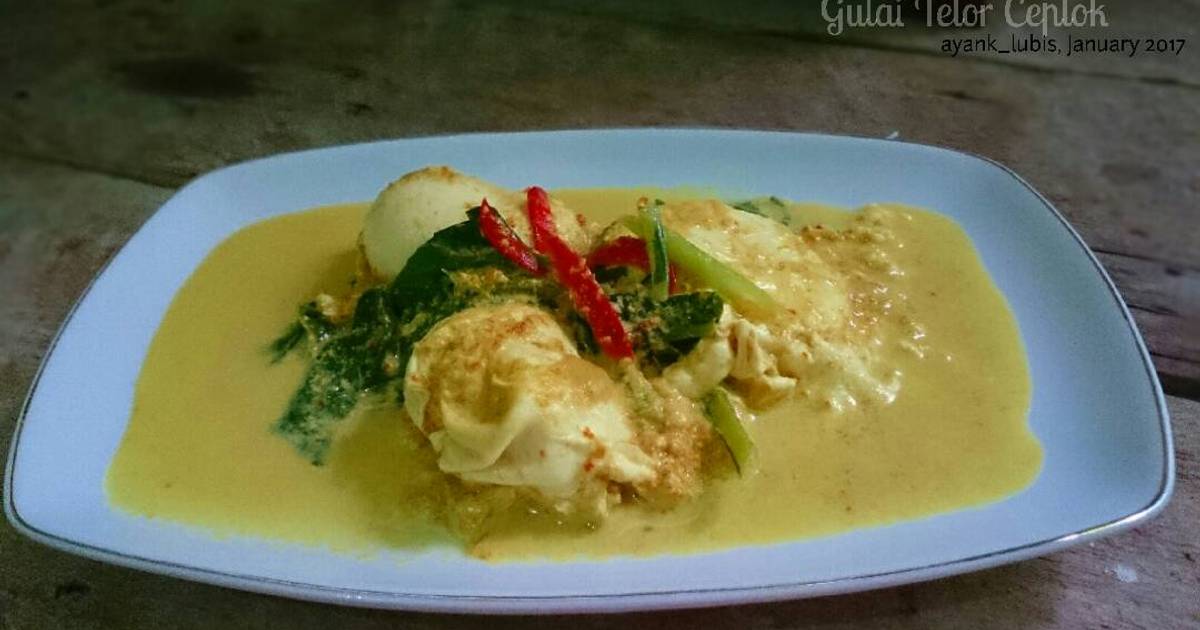 Resep Telor Ceplok Gulai Oleh Drg Ayanklee Lubis Cookpad