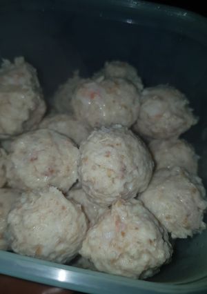 Foto resep Bakso ayam udang diet