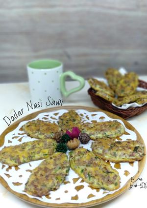 Foto resep 9.1~ Dadar Nasi Sawi ~mpasi 1+