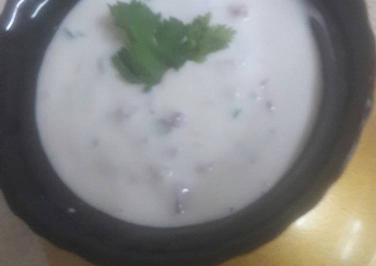 Steps to Make Yoghurt Raita#5orlessingredientcontest in 23 Minutes for Mom