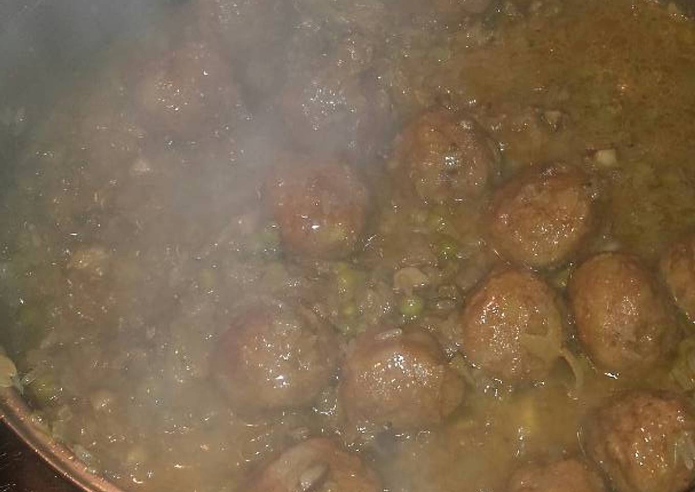 Albóndigas con arroz y de más