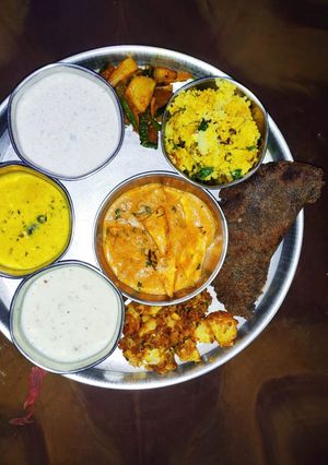 A picture of Navratri Thali.