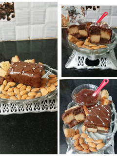 பாதாம் மிக்ஸட் பிரூட் ஜாம் கோகோ செக்ட் கேக்.. (Badam fruit jam cocoa checked cake recipe in tamil) செய்முறை முக்கிய புகைப்படம்