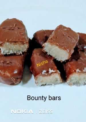होममेड बाउंटी बार (homemade bounty bar) रेसिपी मुख्य फोटो