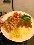 Tuna Steak and sides
