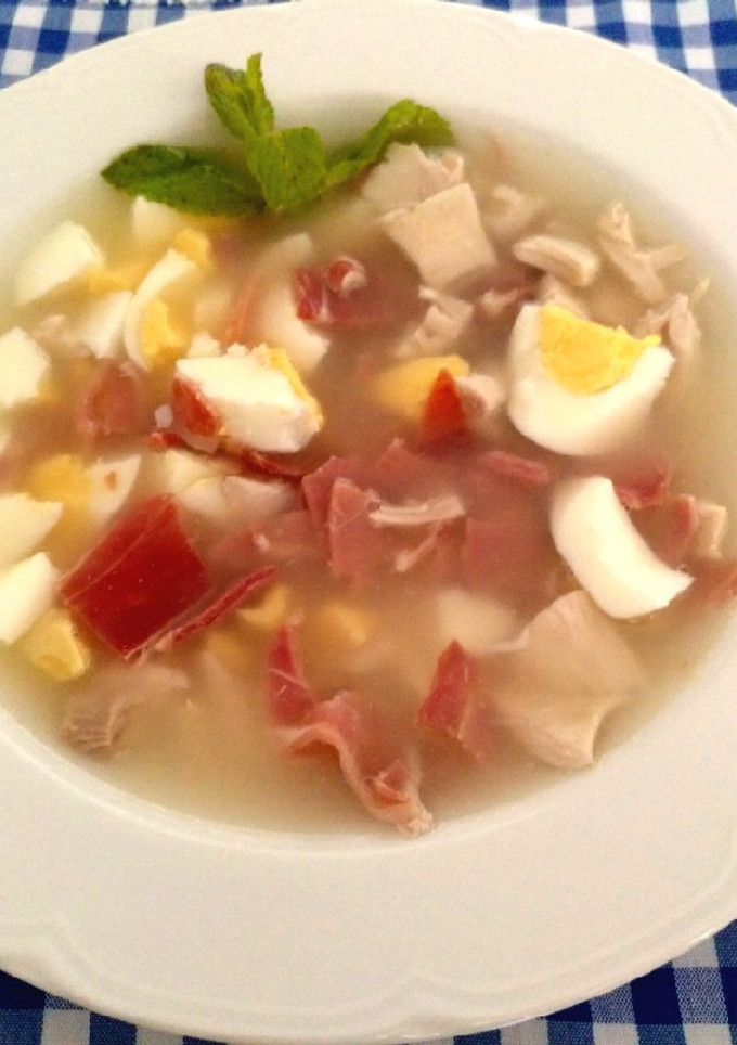 Una foto de Sopa de picadillo