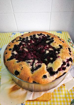 Una foto de Bizcocho de moras