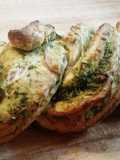 Pan trenzado de pesto y panceta🍞