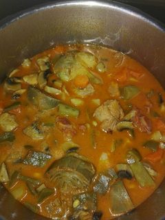 Una foto de Menestra de pavo con verduras