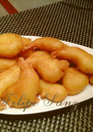 Una foto de Gambas a la gabardina
