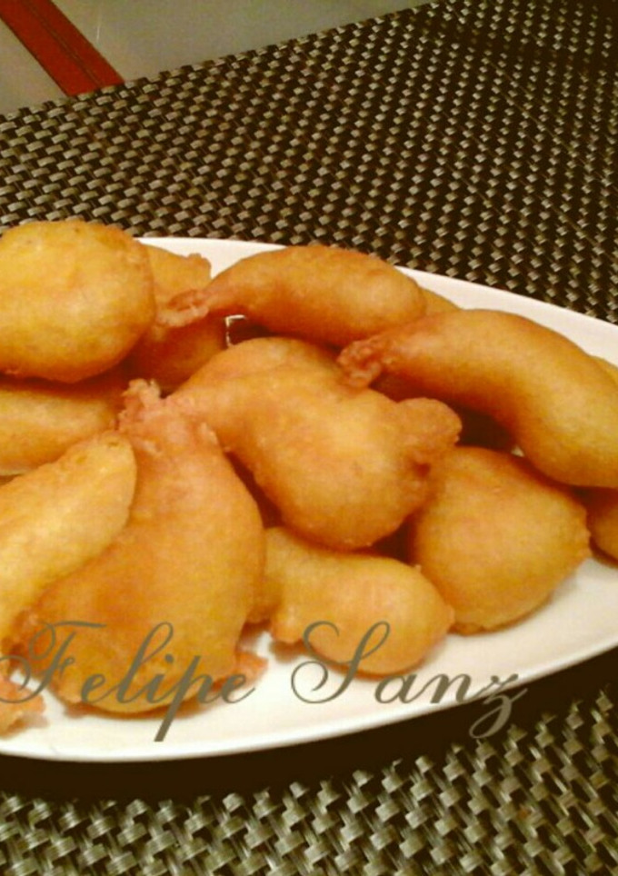 Una foto de Gambas a la gabardina