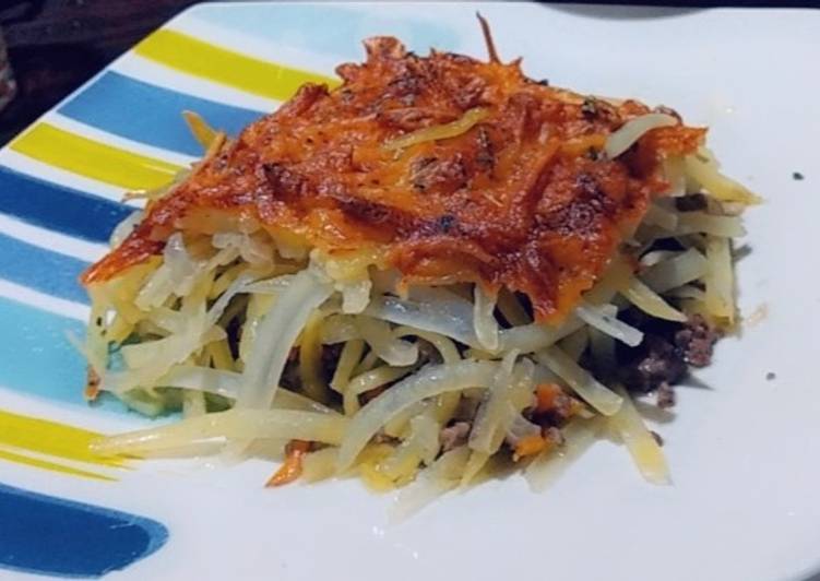 Pastel de papa rallada