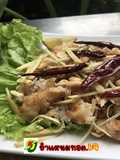 Vegan Fried Naem Salad (Yum Naem Tod Jay)