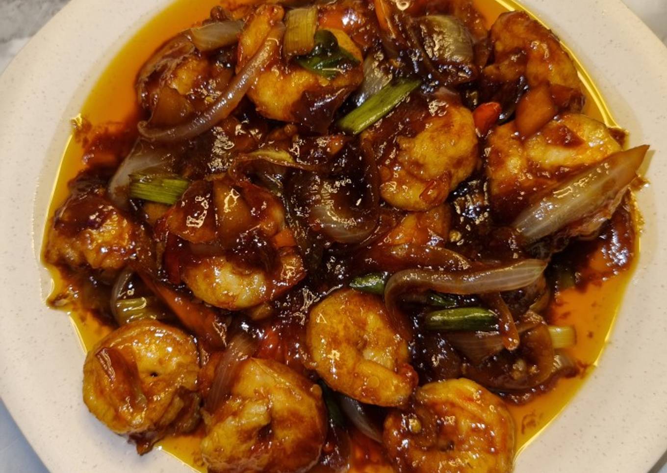 Udang oseng saus mentega